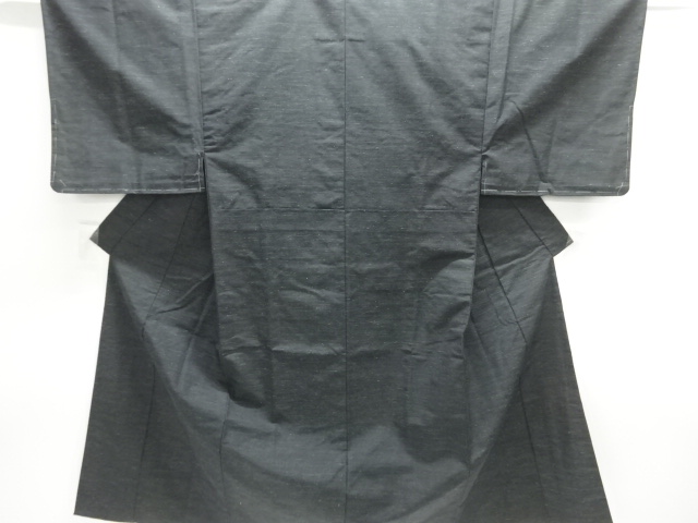 未使用品　紬地単衣男物着物アンサンブル